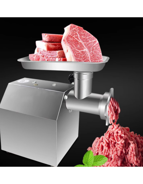 Commercial small meat grinder stainless steel multifunctional meat grinder kitchen household fully automatic desktop meat grinder new product